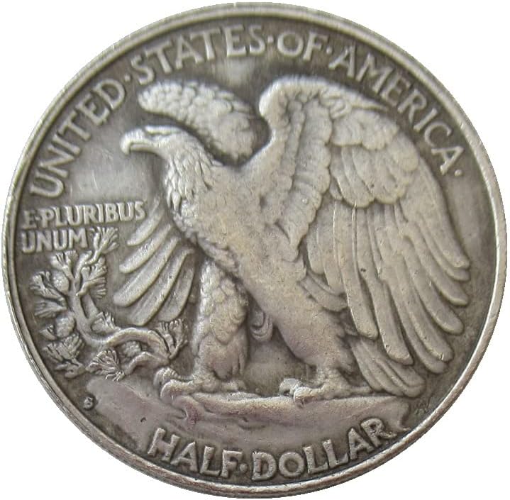 Ulazni u roku od pola dolara 1945. srebrna prigovarana kovanica replike