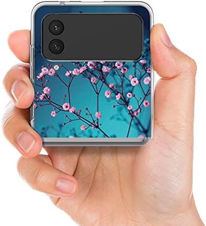 Bcov Galaxy Z Flip 3 5G slučaj, cvijet šljive cvijet protiv ogrebotina čvrsta Tvrda futrola zaštitni poklopac za telefon za Samsung