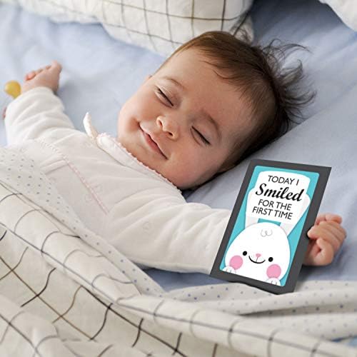 uzbudljivi živi Set od 27 višebojnih kartica za prekretnicu beba 14 x 9,5 cm - poklon za Bebeshower novi roditelji novorođene bebe