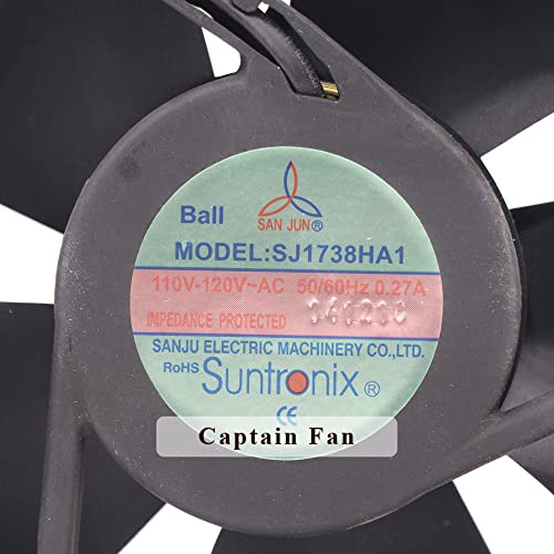 SJ1738HA1 San Jun Fan 120V 17238 0,27A Aksijalni ventilator za hlađenje za pretvarač