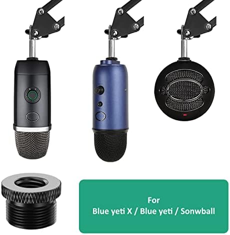 Rigych Blue Yeti adapter vijak 3/8 ženski do 5/8 muški adapter za vijak za plavi Yeti X / Blue Yeti / Snowball / Mic Boom štand ruke,