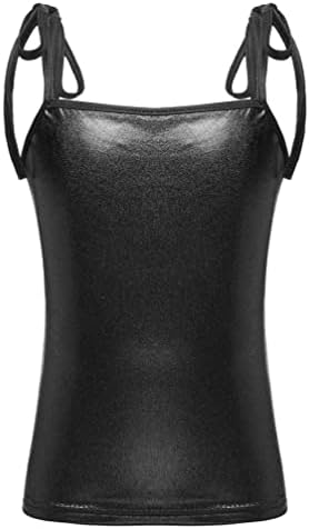 Jugaoge Kids Girls Shiny Camisole Tank Top Dance Ballet Dancewear Sportski prsluk Gimnastika Workout Active odjeća