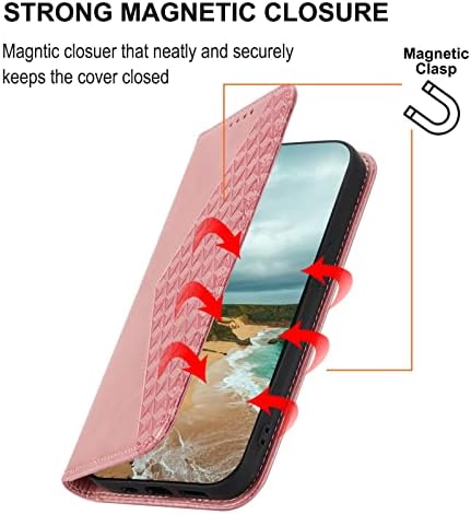 Telefon zaštitni Flip Case kompatibilan sa Samsung Galaxy S23 novčanik slučaj sa držačem kreditne kartice,Full Body zaštitni poklopac