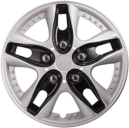 Atmomo 12 inčni crni hubcap poklopac kotača za zamjenu automobila kotač kože od 4 kože od 4