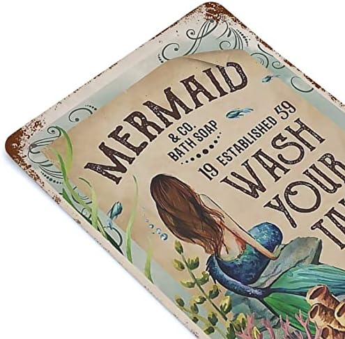 Habilboi Mermaid and Co sapun za kupanje operite rep Mermaid Love Mermaid Love okean divlja djevojka hipi Mermaid Decor Tin Vintage