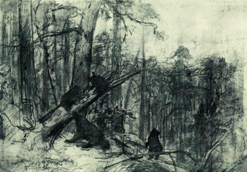 WahooArt ručno oslikana uljana slika, 64 x 45 inča / 163 x 114 CM, valjana u zaštitni okvir cijevi nije uključen, Ivan Ivanovič Šiškin, jutro u borovoj šumi