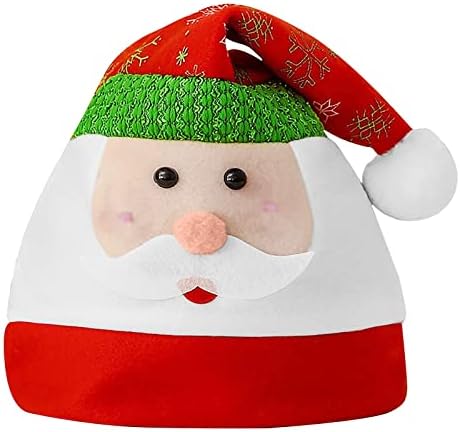 Božić kape Unisex-Santa kape za odrasle Bulk-jelena rog baršun kapa klasični krzneni šešir-za Merry Božić karneval Nove godine Party rekvizite-Red Pink Green Yellow Brown