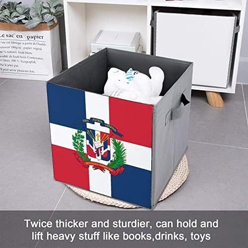 Dominikanska Republika PU kožna skladišta za skladištenje Canvas Cube Organizator košara sa ručkama