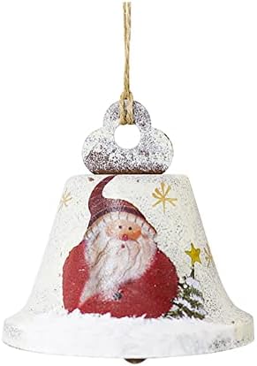 Božićni privjesak Bell Iron Art Slikano zvono Privjesak Božićni ukrasi Božićna vrata i ukras za ukrašavanje prozora Stranica isporučuje Božićne Gnome ukrasi velike