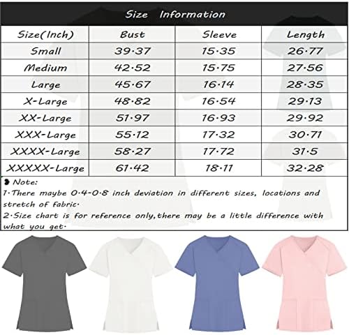 Ženski štampani piling Tops Stretch Plus Size Kids Friendly slatka jedinstvena medicinska sestra košulje sa džepovima