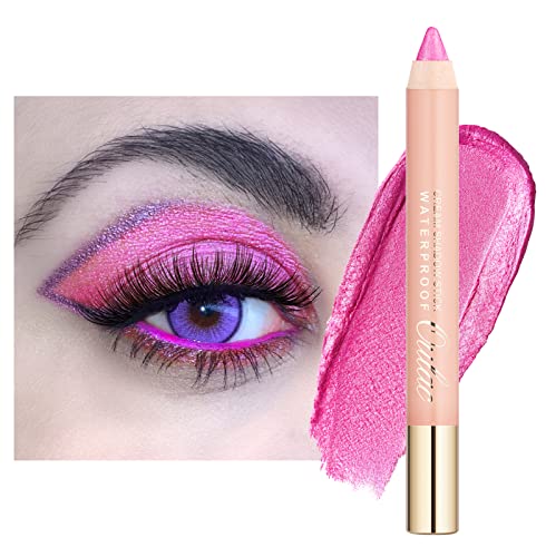 Oulac vodootporna Pink olovka za sjenilo za dugotrajan izgled očiju-jednostavna za nanošenje, miješana i razmazana, veganska & bez