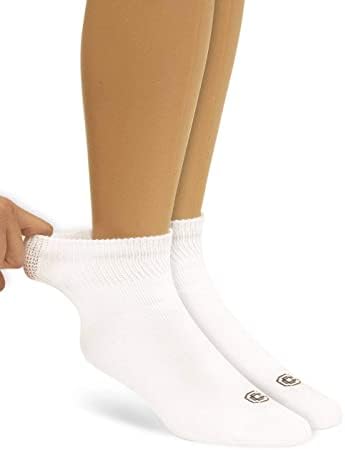 Doktorski izbor ženske dijabetičke gležnjeve i čarape za posadu, nevezivanje, cirkulatorni, jastuk, 4 pakovanje, veličina cipela 6-10 Veličina čarape 9-11