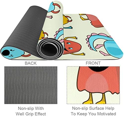 Siebzeh Monster Premium Thick Yoga Mat Eco Friendly Rubber Health & amp; fitnes non Slip Mat za sve vrste vježbe joge i pilatesa