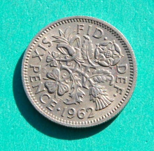Kraljica Elizabeta II - 1962 šest pence Coin # 2