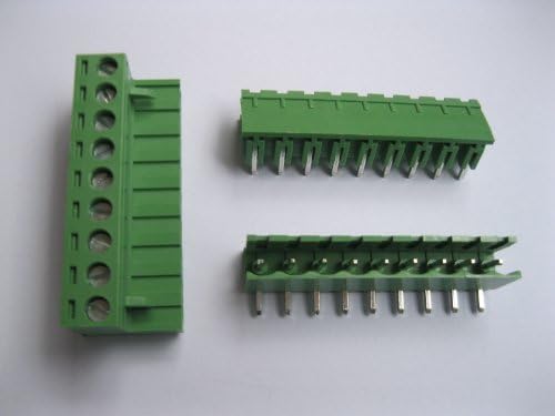 5 kom nagib 5,08 mm Ugao 9-smjerni/pinski vijčani konektor priključnog bloka w / ugao-pin zelena boja priključni tip Skywalking