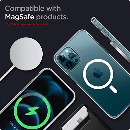 Spigen kaljeno staklo zaštitnik ekrana [GlasTR EZ FIT-privatnost] & Ultra Hybrid Mag slučaj dizajniran za iPhone 12 Pro Max slučaj