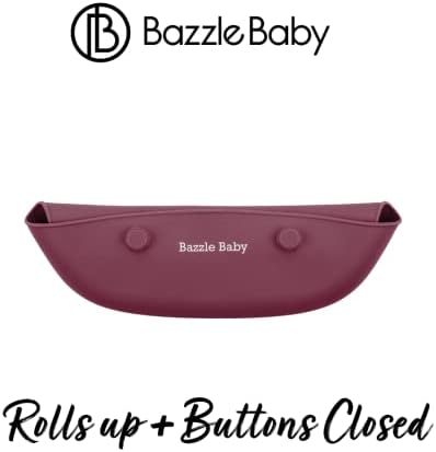 Bazzle Baby Foodie set za bebe LED odvikavanje - silikonska valjalica sa hvatačem za hranu, usisna ploča, posuda i poklopac sa kašikom