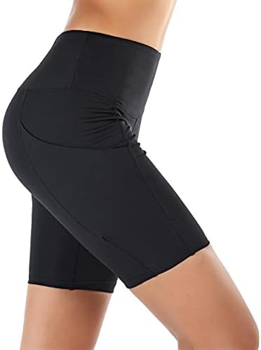 Verbstel kratke hlače za žene Visoke tamke sa bočnim džepovima za žene Tummy Control Hratke Workout