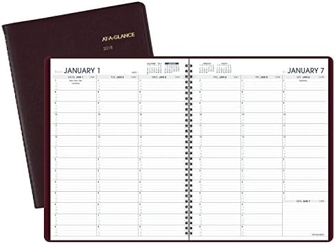 AT-Pleance Weekly Rezervirajte / planer, januar 2018. - januar 2019., 8-1 / 4 x 10-7 / 8, winstone