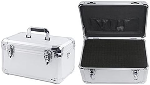 Organizator alata za alat Prijenosni aluminijski alat za sigurnosnu opremu Toolbox Instrument kutija za pohranu kofer otporna na kofer sa spužvom 37 * 22 * ​​21cm hardverska kutija za alat (boja: 1pc silve