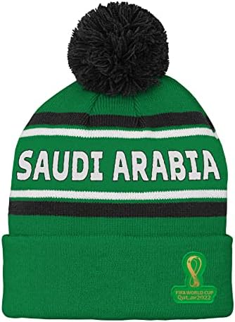 Outstuff MENS FIFA Svjetski kup Zemlja Svjetski kup Premium Bobble manžetna pom šešir, zelena, jedna veličina