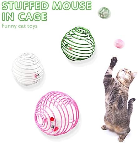 Mačja samoukusna igračka više stila Odaberite žičanu proljetnu pjenu kuglicu kavez interaktivni trening mačke igračke za kućne ljubimce