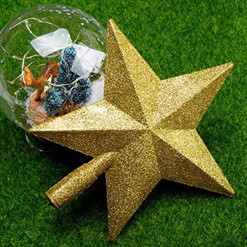 Soimiss Gold Decor Božićno drvce Glitter Star Treetop Xmas Star Tree ThePers Holidale Sezonski božićni ukrasi ukrasi 20cm Božićni