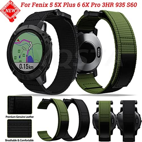 Iotup 26 22 mm remen za sat za Garmin Fenix ​​5 5x plus 3HR 6x 6 6SPRO S60 MK1 Enduro sat Podesivi Nylon Easyfit ručni nosač