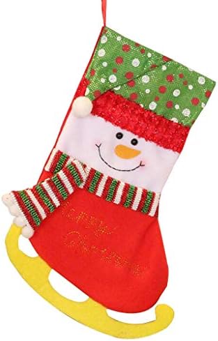 oi67r5 modni božićni crni crveni čarape poklon torba Božićne ukrase