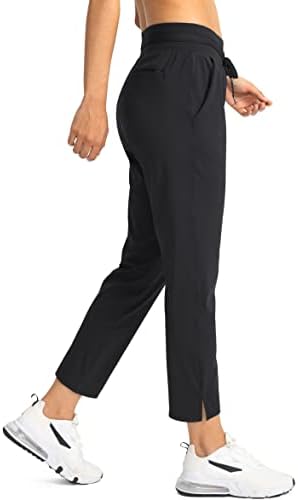 Ženske hlače za žene sa 4 džepa 7/8 Stretch High Reised Residpants Travel Atletski radne pantalone za žene