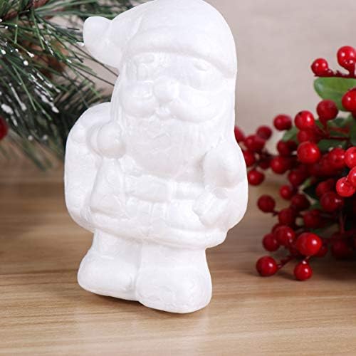 Bestoyard 6pcs Božićni oblici Bijela pjena Santa Claus Model Polistiren moderi za pjenu za diy Ornament zanatsku pjenu za cvijeće