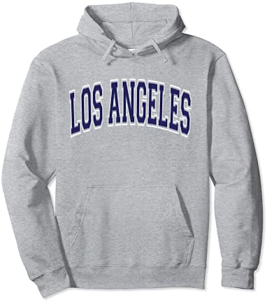 Los Angeles California Ca Varsity Style Mornarsko plavi tekst Pulover Hoodie