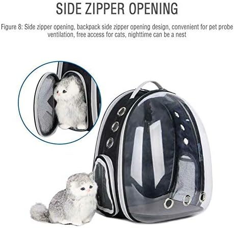 ZGSP torba za mačke, svemirska torba za kućne ljubimce, prijenosni ruksak za izlaske, prozračni prozirni proširivi ruksak-5