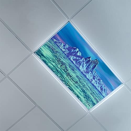 Prekrivači za fluorescentno svjetlo za stropne Difuzorske ploče - Ice Berg uzorak-poklopci za fluorescentno svjetlo za ured u učionici-2ft