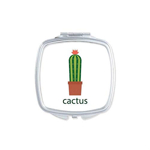 Cactus Saksiji Zeleni Sukulenti Ogledalo Prijenosni Kompaktan Džep Šminke Dvostrano Staklo
