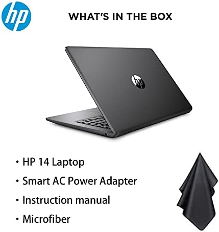 HP 2021 najnoviji Premium 14 inčni HD Laptop, Intel dvojezgreni procesor do 2,6 GHz, 8 GB RAM-a, 64 GB eMMC memorije, Web kamera, Bluetooth, HDMI, Wi-Fi, briljantna Crna, Windows 10 sa 1 godinom Microsoft 365