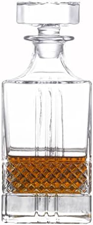Square 25oz dekanter za viski sa staklenim čepom za alkohol Scotch Bourbon