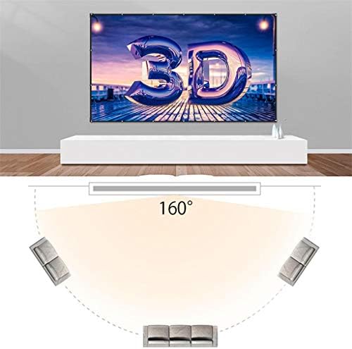 PBKINKM 100/120 inčni ekran projektora 16: 9 Bijela dijagonalna videla projekcija dacron dijagonalna vina montirana za filmski teatarski film