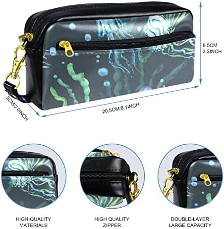 Tbouobt vrećica za šminku patentno torbica Travel Kozmetički organizator za žene i djevojke, ježeve uzorak životinjskog uzorka