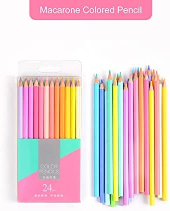 24 olovke za pastel u boji makaronske olovke za odrasle, umjetničke crteže obojene olovke za umjetnike za umjetnike Kid, meko ulje
