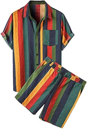 Muške majice kratkih rukava Havajski odijelo Modni casual udobne majice kratkih rukava niz majicu i kratke hlače