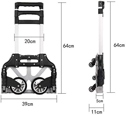 PHULJHADI korpa za kupovinu kolica od aluminijumske legure sklopiva prenosiva kolica za prtljag prikolica Telestrolley Car Car Car Car Car Car Car Car Car Car Car / plava