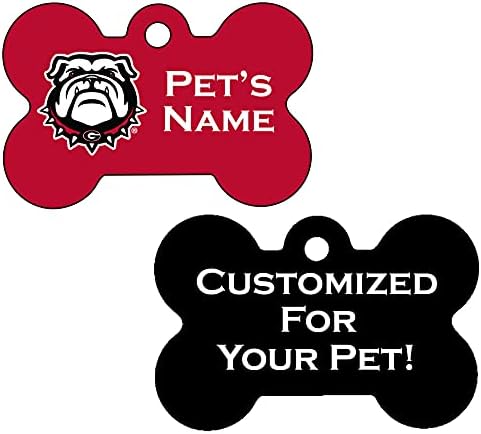 Georgia Bulldogs Uga zvanično licencirana pet Id oznaka za psa / dvostrana | personalizirana za vašeg ljubimca