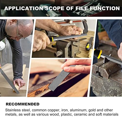 TARIST 19kom Metal & amp; Rasp datoteke Set, uključuje stan/polu-okrugli/okrugli/trougao velike datoteke/polu-okrugli Rasp/4 Way File/12kom