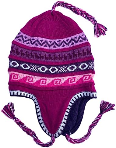 Reverzibilna peruanska kapa pletena od vune alpake, zimska kapa sa ušima za muškarce i žene, meka i topla