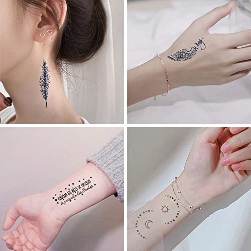 Bybycd naljepnice za umjetničke karoserije Kineske crne tetovaže naljepnice Clavicle lažne tetovaže