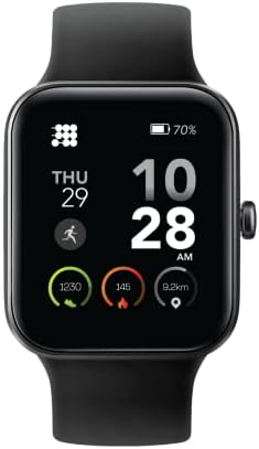 Cubitt CT2S serija 3 Smart Watch 1.69 dodirni ekran, fitnes tracker, sa otkucajem srca, monitorom od krvnih kiseonika, stres i spavanje, IP68 vodootporan, poremećaj za žene za žene muškarci