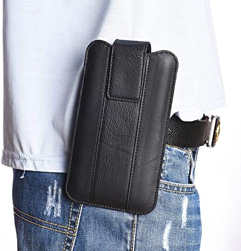 Telefon Holster Muške kožne telefone Kompatibilan sa Samsung Galaxy S21 Fe, S20 FE, S21 Ultra 5g, S21 + 5G, bilješka 20, Note20 Ultra, kompatibilan sa iPhone 12 Pro max, 13 pro max originalne kožne ćelije