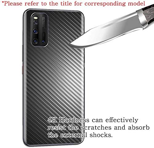 Puccy 2 Pakovanje filma za zaštitu zadnjeg ekrana, kompatibilno sa Motorola moto G60 Black Carbon TPU zaštitnim poklopcem ( ne kaljeno