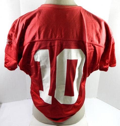 2009 San Francisco 49ers # 10 Igra Polovni dres Crvene prakse L DP33924 - Neintred NFL igra rabljeni dresovi